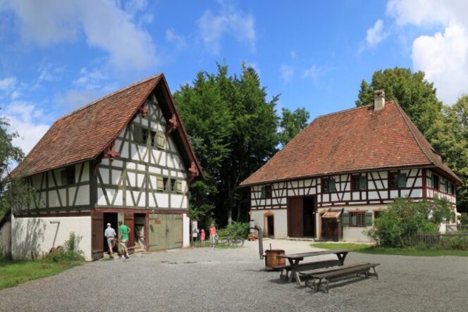 Außenansicht des Bauernhofmuseum Wolfegg