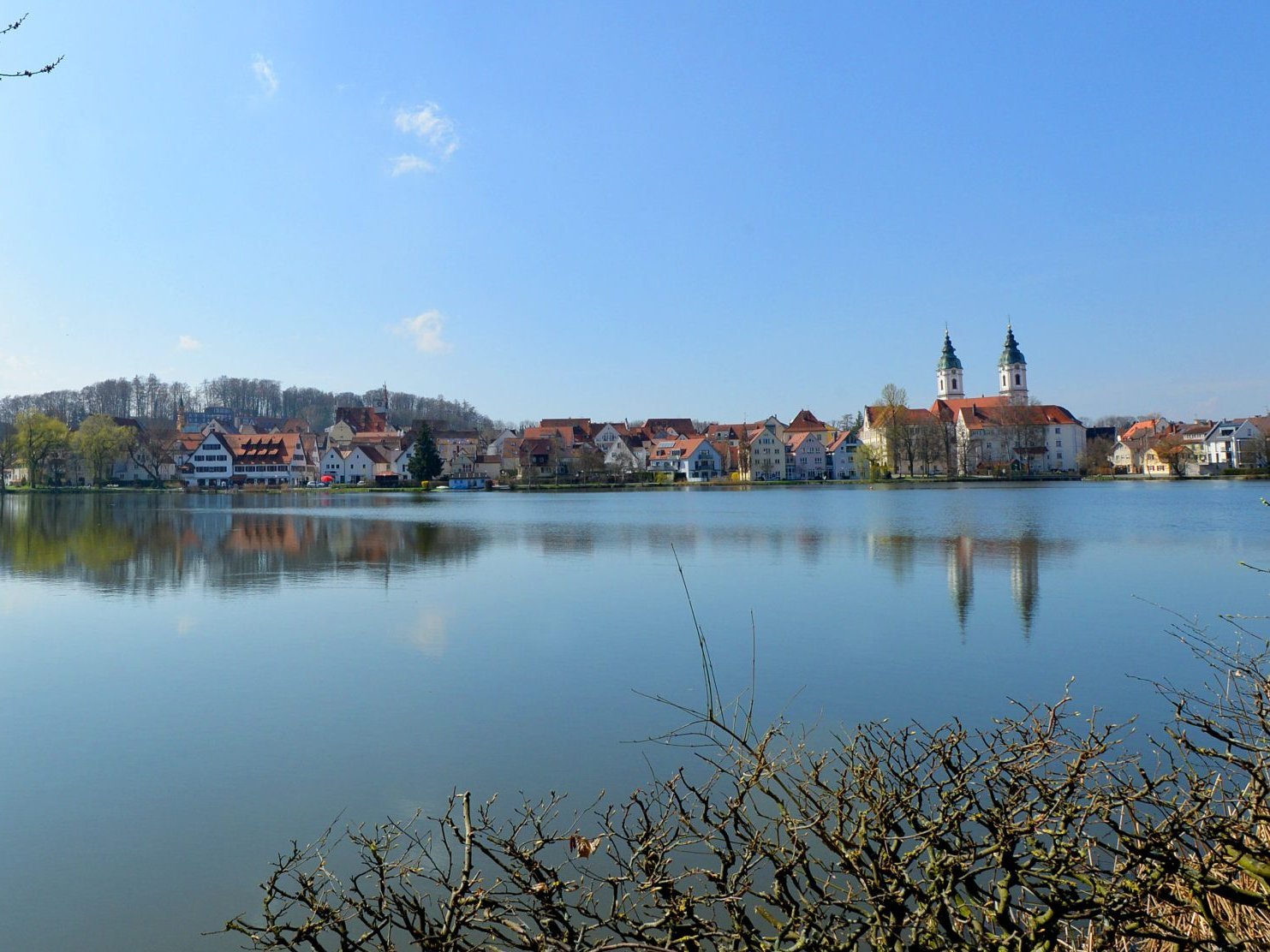 Foto des Stadtsees in Bad Waldsee